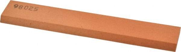 Made in USA - 6" Long x 1" Wide x 1/4" Thick, Aluminum Oxide Sharpening Stone - Rectangle, Fine Grade - Benchmark Tooling