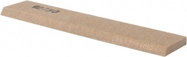 Made in USA - 5" Long x 1" Wide x 3/16" Thick, Aluminum Oxide Sharpening Stone - Rectangle, Medium Grade - Benchmark Tooling