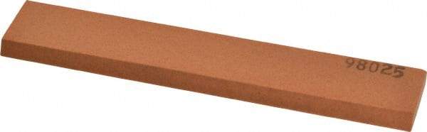 Made in USA - 5" Long x 1" Wide x 3/16" Thick, Aluminum Oxide Sharpening Stone - Rectangle, Fine Grade - Benchmark Tooling