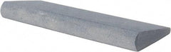 Made in USA - 4-1/2" Long x 1-3/4" Diam x 1/2" Thick, Silicon Carbide Sharpening Stone - Round, Fine Grade - Benchmark Tooling