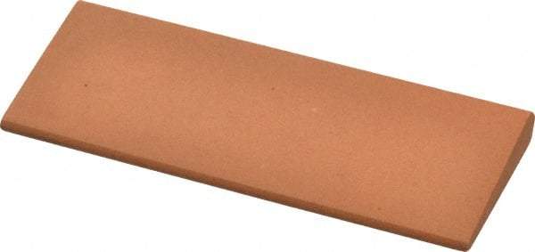 Made in USA - 4-1/2" Long x 1-3/4" Diam x 3/8" Thick, Aluminum Oxide Sharpening Stone - Round, Fine Grade - Benchmark Tooling