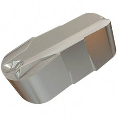 Iscar - 478239GIF Grade IC8250, 4.78mm Cutting Width Carbide Grooving Insert - 11.4mm Max Depth of Cut, Neutral, 2.39mm Corner Radius, TiCN/Al2O3/TiN Finish - Benchmark Tooling