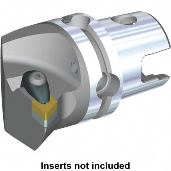 Kennametal - Right Hand Cut, Size KM50, DN.. Insert Compatiblity, Internal or External Modular Turning & Profiling Cutting Unit Head - 35mm Ctr to Cutting Edge, 50mm Head Length, Through Coolant, Series Kenclamp - Benchmark Tooling