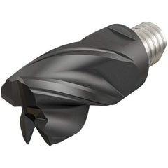 Iscar - MM EC-CF Grade IC908 Carbide End Milling Tip Insert - TiAlN Finish, 4 Flutes, 5/8" Cutting Diam, 1/2" Depth of Cut, 0.81" Extension, 0.031" Cnr Rad, 38° Helix - Benchmark Tooling