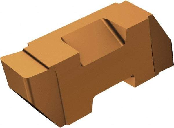 Sandvik Coromant - 4TLGP Grade 1125, 1/4" Cutting Width Carbide Grooving Insert - 1/4" Max Depth of Cut, Right Hand, 0.57mm Corner Radius, TiCrAlN/TiAlN Finish - Benchmark Tooling