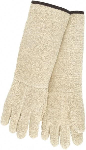 MCR Safety - Welder's & Heat Protective Gloves - 11" 32OZ LRG NTRL 1/PR X-HVYWT TERRY HOTMILL GLV - Benchmark Tooling