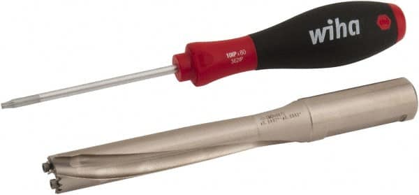 Sumitomo - 16.51 to 17.5mm Diam, 3xD, 3.78" Max Depth, 3/4" Shank Diam, 4.693" Flute, 6.693" OAL, Replaceable Tip Drill - Series SMD - Benchmark Tooling