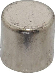 Mag-Mate - 3/8" Diam x 3/8" High Neodymium Rare Earth Magnet - 5.7 Lb Max Capacity, 200°F Max, Nickel Plated - Benchmark Tooling