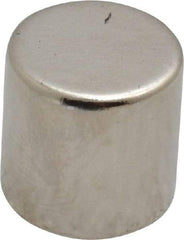 Mag-Mate - 1/2" Diam x 1/2" High Neodymium Rare Earth Magnet - 11.2 Lb Max Capacity, 200°F Max, Nickel Plated - Benchmark Tooling