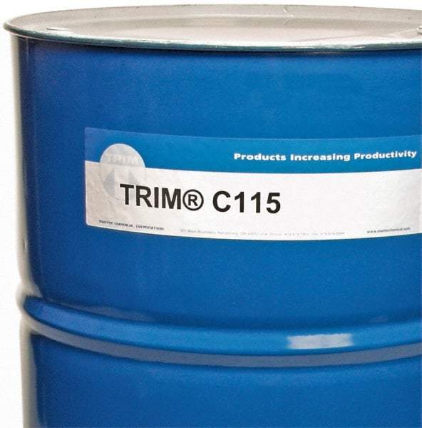 Master Fluid Solutions - Trim C115, 54 Gal Drum Grinding Fluid - Synthetic, For Machining - Benchmark Tooling