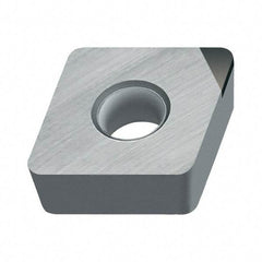 Walter - CCMW21.51 Grade WCB50 CBN Turning Insert - Uncoated, 80° Diamond, 1/4" Inscr Circle, 3/32" Thick, 1/64" Corner Radius - Benchmark Tooling