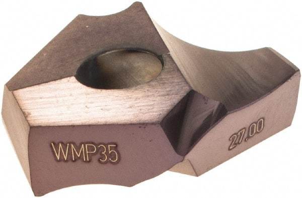 Walter - Series P6003, 27mm Diam Grade WMP35 Replaceable Drill Tip - Carbide, TiAlN Finish - Benchmark Tooling