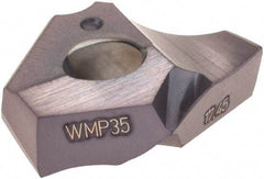 Walter - Series P6003, 11/16" Diam Grade WMP35 Replaceable Drill Tip - Carbide, TiAlN Finish - Benchmark Tooling