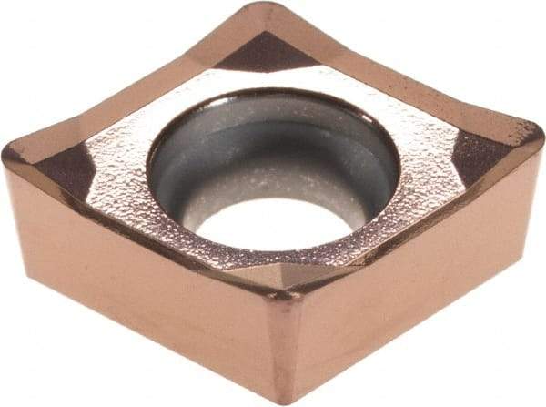 Walter - CCGT32.52 PM2 Grade WXN10 Carbide Turning Insert - TiCN Plus Finish, 80° Diamond, 3/8" Inscr Circle, 5/32" Thick, 1/32" Corner Radius - Benchmark Tooling