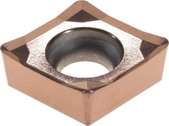 Walter - CCGT32.52 PM2 Grade WXN10 Carbide Turning Insert - TiCN Plus Finish, 80° Diamond, 3/8" Inscr Circle, 5/32" Thick, 1/32" Corner Radius - Benchmark Tooling