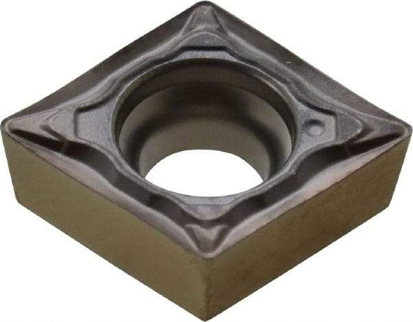Walter - CCMT32.51 PF4 Grade WSM20 Carbide Turning Insert - 80° Diamond, 3/8" Inscr Circle, 5/32" Thick, 1/64" Corner Radius - Benchmark Tooling