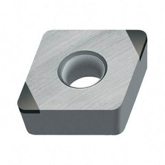 Walter - CCMW32.52 Grade WCB30 CBN Turning Insert - Uncoated, 80° Diamond, 3/8" Inscr Circle, 5/32" Thick, 1/32" Corner Radius - Benchmark Tooling