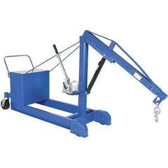 Vestil - 1,000 Lb Load Capacity, Steel Counter Balanced Floor Crane - 5' 17/64" Span - Benchmark Tooling