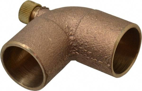 NIBCO - 3/4" Cast Copper Pipe 90° Vent Elbow - C x C, Pressure Fitting - Benchmark Tooling