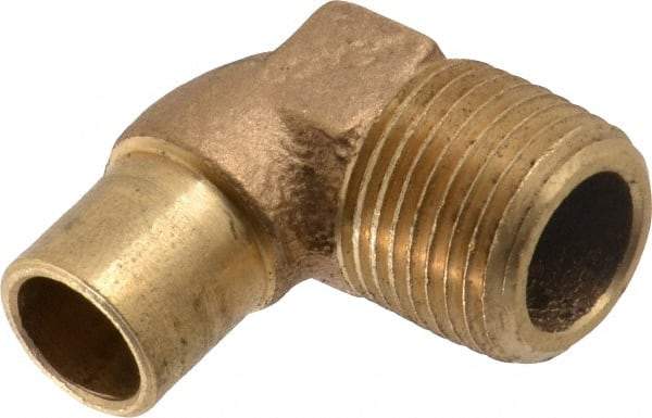 NIBCO - 1/2" Cast Copper Pipe 90° Elbow - FTG x M, Pressure Fitting - Benchmark Tooling