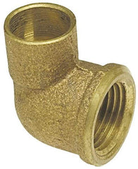NIBCO - 3/4 x 1" Cast Copper Pipe 90° Elbow - C x F, Pressure Fitting - Benchmark Tooling