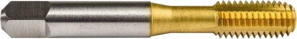 Union Butterfield - M8x1.00 Metric Coarse 6H D9 Thread Limit Bottoming Thread Forming Tap - Powdered Metal High Speed Steel, TiN Finish, 2-23/32" OAL, 11/16" Thread Length, Right Hand Thread, Series 1671 - Benchmark Tooling