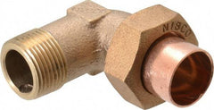 NIBCO - 3/4" Cast Copper Pipe 90° Union Elbow - C X M, Pressure Fitting - Benchmark Tooling