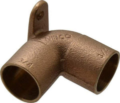 NIBCO - 3/4" Cast Copper Pipe 90° Drop Ear Elbow - C x C, Pressure Fitting - Benchmark Tooling