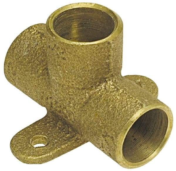NIBCO - 1/2" Cast Copper Pipe Drop Tee - C x C x C, Pressure Fitting - Benchmark Tooling