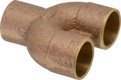 NIBCO - 1/2" Cast Copper Pipe Supply & Return Tee - C x C x C, Pressure Fitting - Benchmark Tooling