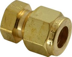 Parker - 3/8" OD, Brass End Cap - 2,300 Max Working psi, 11/16" Hex, Comp Ends - Benchmark Tooling