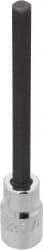 Proto - 1/2" Drive, 3/8" Hex Bit Socket - 5-5/8" OAL, 4-1/8" Bit Length, Long Hex Bit Socket - Benchmark Tooling