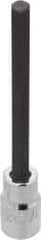Proto - 1/2" Drive, 3/8" Hex Bit Socket - 5-5/8" OAL, 4-1/8" Bit Length, Long Hex Bit Socket - Benchmark Tooling