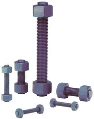 Dan-Loc Bolt & Gasket - 1/2-13 3-1/2" OAL Fully Threaded Stud - Alloy Steel, Plain Finish - Benchmark Tooling