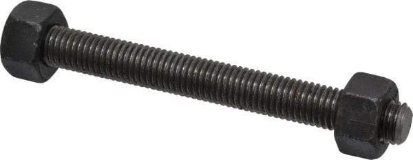 Dan-Loc Bolt & Gasket - 5/8-11 6" OAL Fully Threaded Stud - Alloy Steel, Plain Finish - Benchmark Tooling