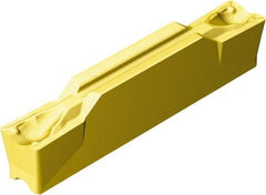 Sandvik Coromant - 500N123J2 TF Grade 1005, 5mm Cutting Width Carbide Grooving Insert - 2.7mm Max Depth of Cut, Neutral, 0.4mm Corner Radius, TiAlN/TiN Finish - Benchmark Tooling
