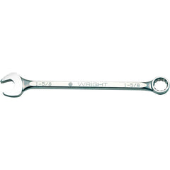 Wright Tool & Forge - Combination Wrenches; Type: Combination Wrench ; Tool Type: SAE ; Size (Inch): 2-1/8 ; Number of Points: 12 ; Finish/Coating: Satin Finish ; Material: Alloy Steel - Exact Industrial Supply