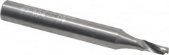 Onsrud - 1/8" Cutting Diam x 1/4" Length of Cut, 1 Flute, Upcut Spiral Router Bit - Uncoated, Right Hand Cut, Solid Carbide, 2" OAL x 1/4" Shank Diam, Single Edge, 22° Helix Angle - Benchmark Tooling