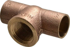 NIBCO - 3/4" Cast Copper Pipe Tee - C x C x F, Pressure Fitting - Benchmark Tooling