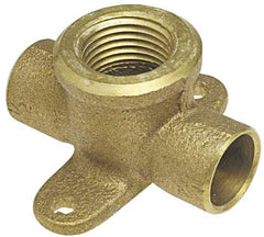 NIBCO - 1/2" Cast Copper Pipe Drop Tee - C x C x F, Pressure Fitting - Benchmark Tooling