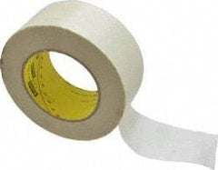 3M - 60 Yd Long x 2" Wide, Series 361, White Silicone Glass Cloth Tape - 7.5 mil Thick, 182 Lb/In Tensile Strength - Benchmark Tooling