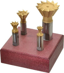 Value Collection - Dovetail Cutter Sets Included Angle: 60 Minimum Cutting Diameter (Inch): 3/8 - Benchmark Tooling