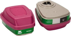 3M - Green and Magenta P100 Cartridge and Filter Combination - Series 6000, Protects Against Ammonia, Methylamine - Benchmark Tooling