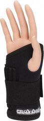 PRO-SAFE - Size M, Neoprene, Left or Right Hand Wrist Support - 1 Strap, 6-1/8 to 6-7/8 Inch Wrist, Thumb Loop, Black - Benchmark Tooling