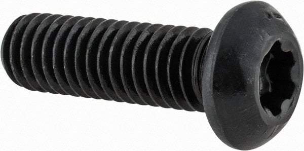 Camcar - 3/8-16 UNC Torx Plus Drive, Button Screw - Alloy Steel, Black Oxide Finish, Fully Threaded, 1-1/4" Length Under Head - Benchmark Tooling