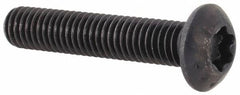 Camcar - #10-32 UNF Torx Plus Drive, Button Screw - Alloy Steel, Black Oxide Finish, Fully Threaded, 1" Length Under Head - Benchmark Tooling