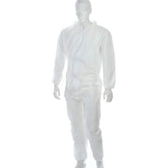 PRO-SAFE - Pack of (25), Size M SMS Chemical Resistant Coveralls - Benchmark Tooling