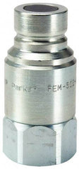 Parker - 1- 11-1/2 NPSF Steel Hydraulic Hose Female Pipe Thread Nipple - 2,900 psi - Benchmark Tooling