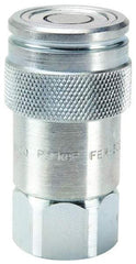 Parker - 1-1/16-12 SAE Steel Hydraulic Hose Female Straight Thread Coupler & No Lock Fitting - 3,625 psi - Benchmark Tooling