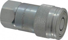 Parker - 1/2-14 NPSF Steel Hydraulic Hose Female Pipe Thread Coupler & No Lock Fitting - 3,625 psi - Benchmark Tooling